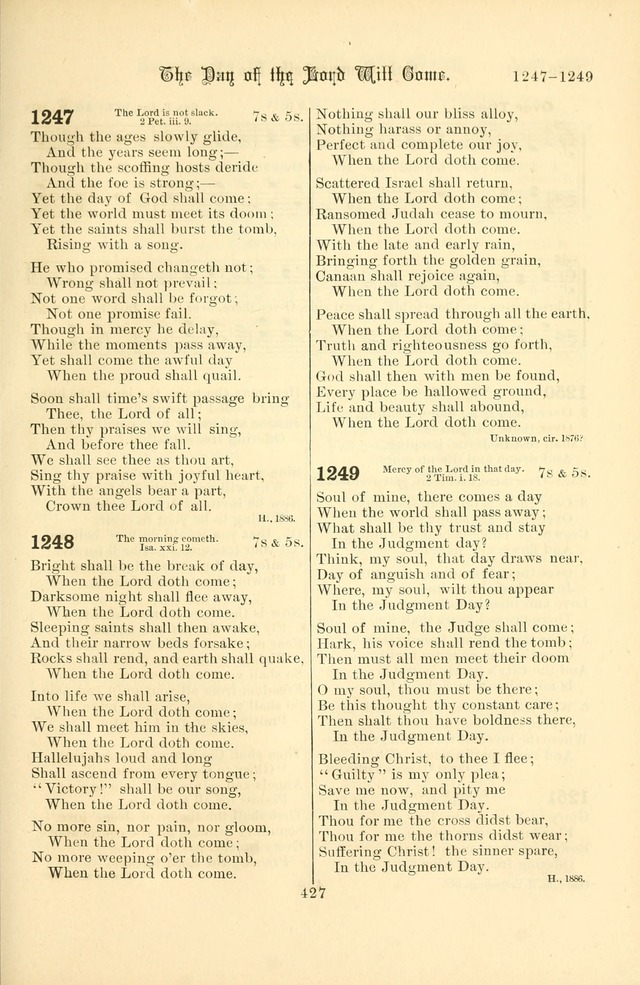 Songs of Pilgrimage: a hymnal for the churches of Christ (2nd ed.) page 427