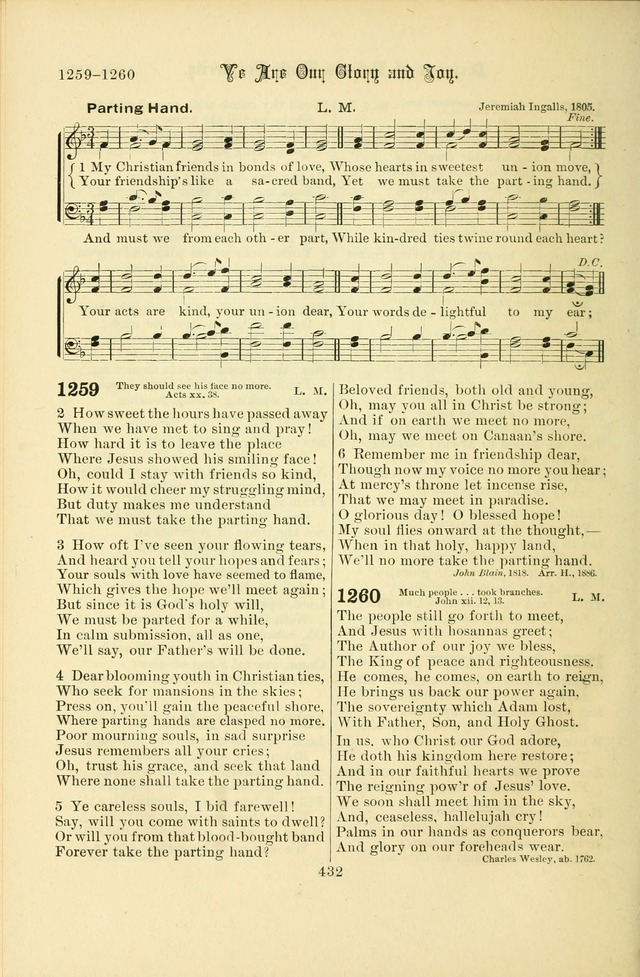 Songs of Pilgrimage: a hymnal for the churches of Christ (2nd ed.) page 432