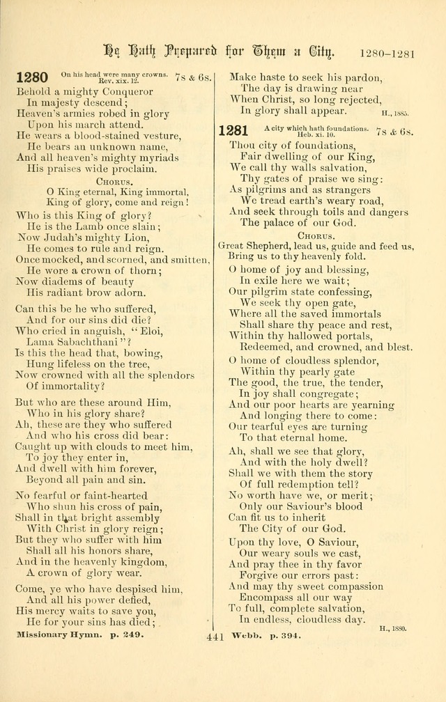 Songs of Pilgrimage: a hymnal for the churches of Christ (2nd ed.) page 441