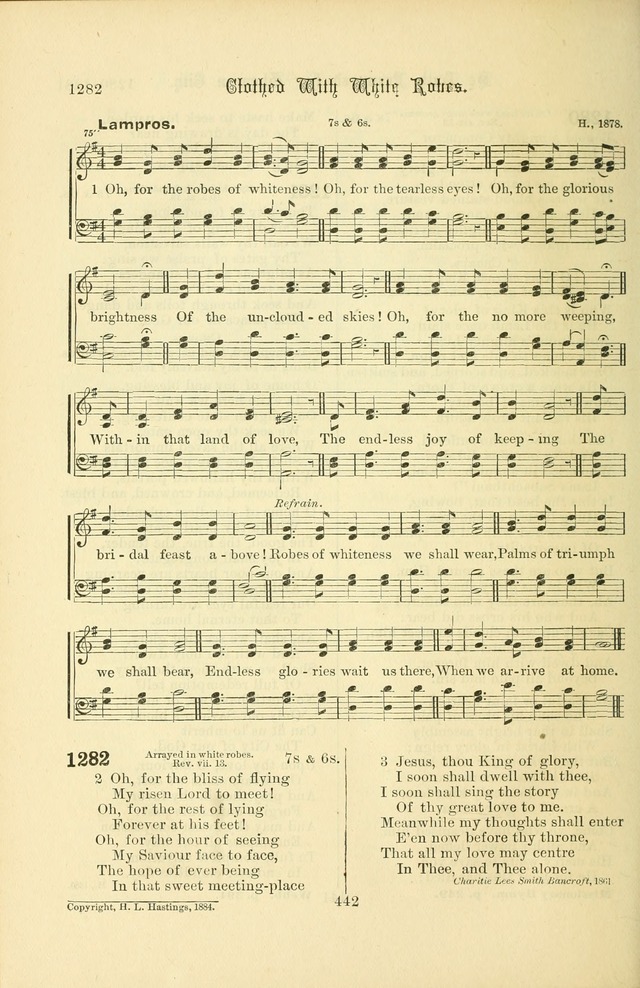 Songs of Pilgrimage: a hymnal for the churches of Christ (2nd ed.) page 442