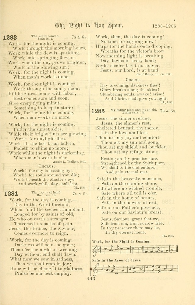 Songs of Pilgrimage: a hymnal for the churches of Christ (2nd ed.) page 443
