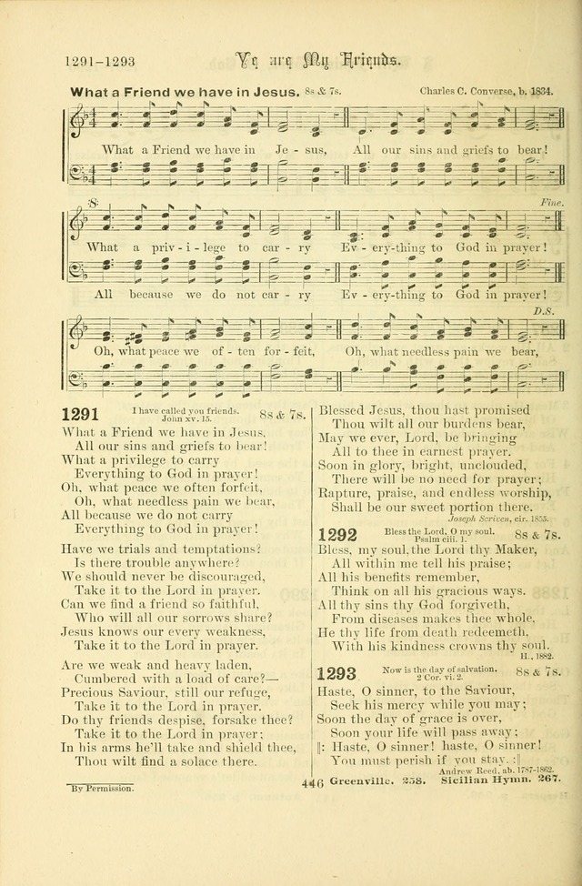 Songs of Pilgrimage: a hymnal for the churches of Christ (2nd ed.) page 446