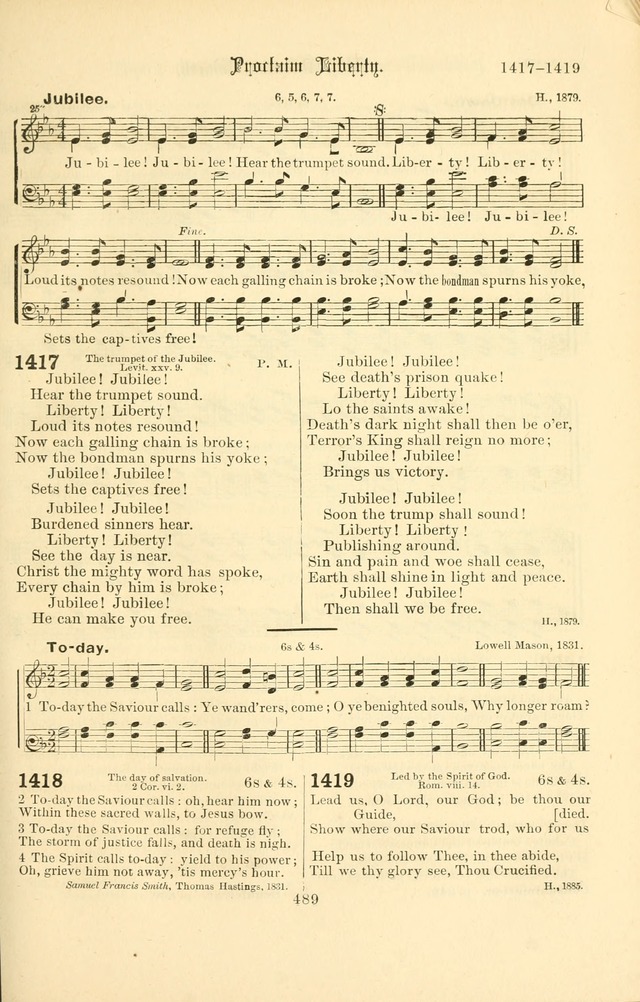 Songs of Pilgrimage: a hymnal for the churches of Christ (2nd ed.) page 489