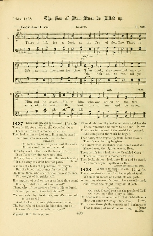Songs of Pilgrimage: a hymnal for the churches of Christ (2nd ed.) page 498