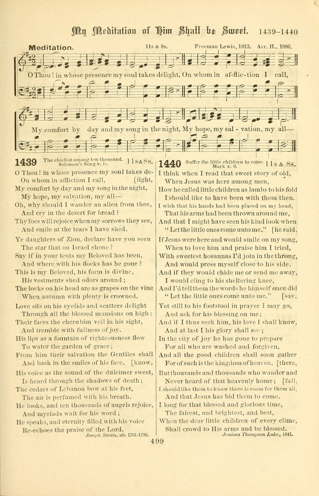 Songs of Pilgrimage: a hymnal for the churches of Christ (2nd ed.) page 499