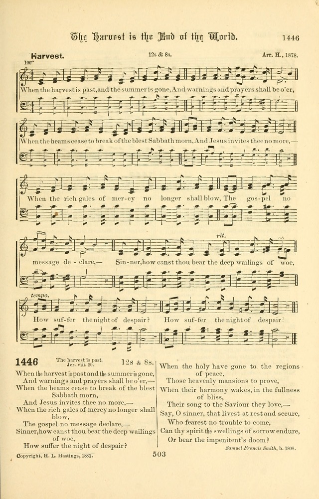 Songs of Pilgrimage: a hymnal for the churches of Christ (2nd ed.) page 503