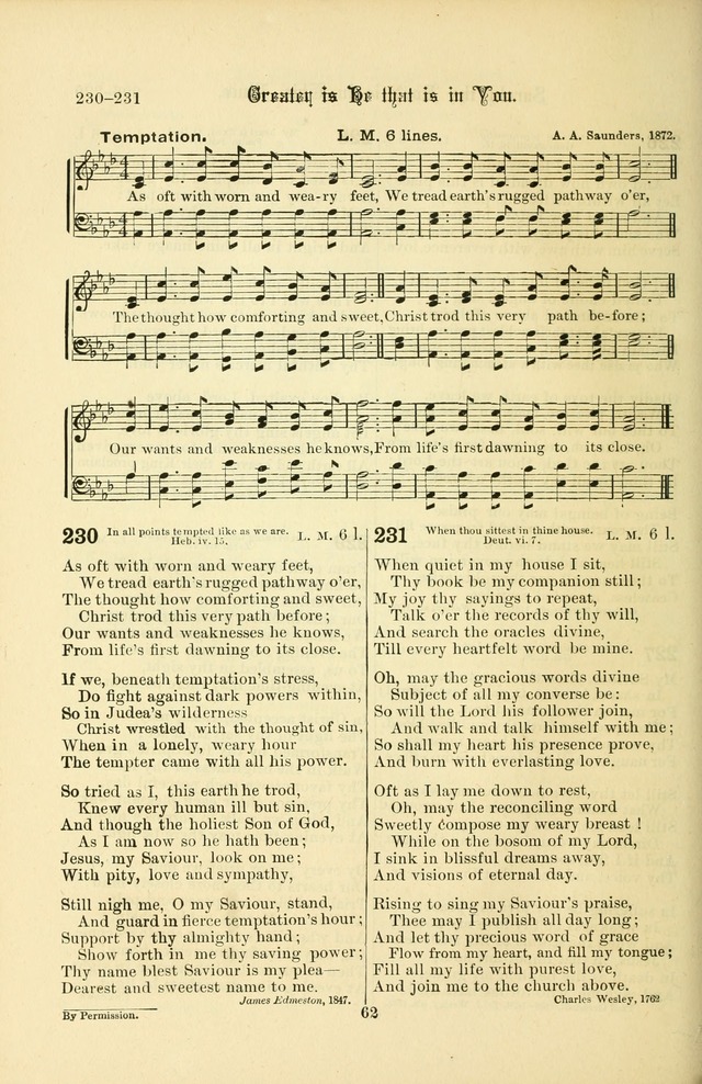 Songs of Pilgrimage: a hymnal for the churches of Christ (2nd ed.) page 62