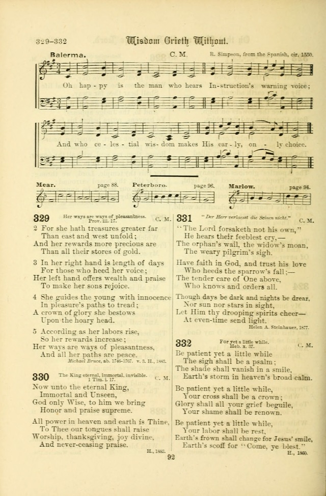 Songs of Pilgrimage: a hymnal for the churches of Christ (2nd ed.) page 92