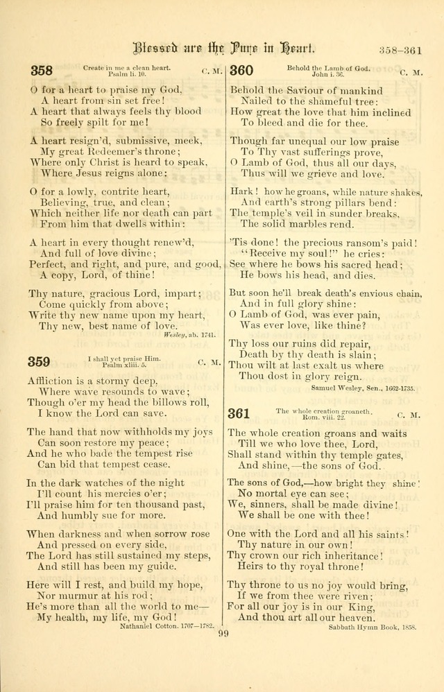 Songs of Pilgrimage: a hymnal for the churches of Christ (2nd ed.) page 99