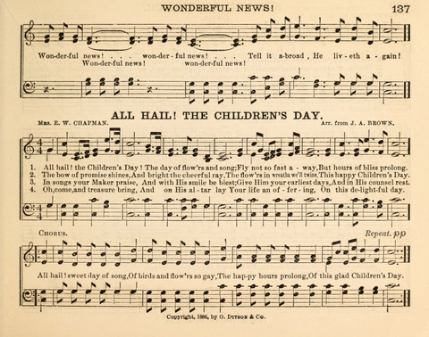 Songs of Promise: for Sunday schools, prayer, praise, and conference meetings page 137
