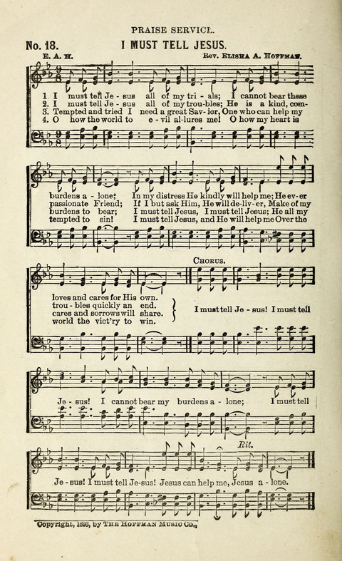 Songs of Praise and Consecration page 18