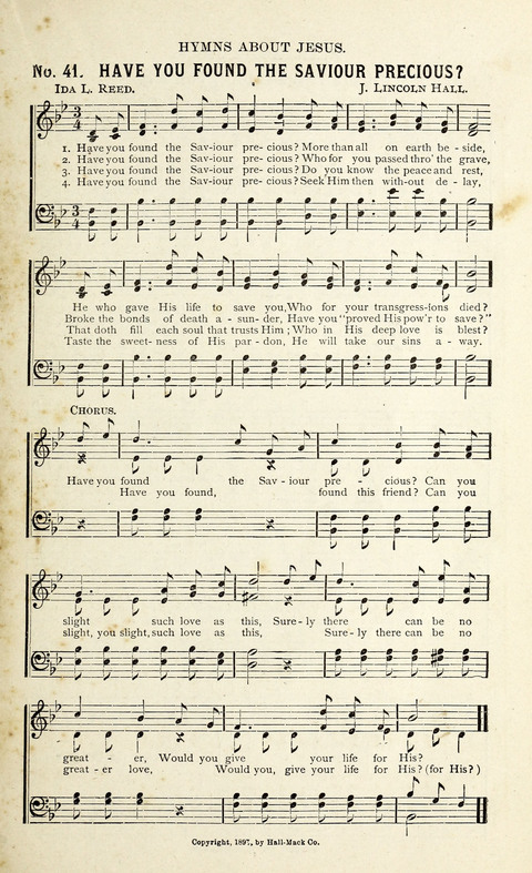 Songs of Praise and Consecration page 39