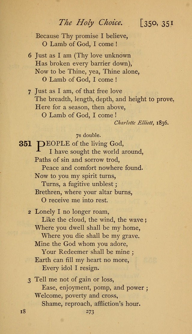 The Sacrifice of Praise. psalms, hymns, and spiritual songs designed for public worship and private devotion, with notes on the origin of hymns. page 273