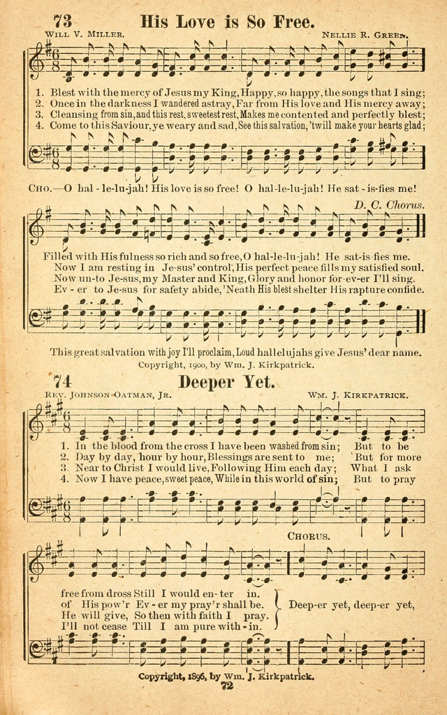 Songs of Praise and Salvation page 73