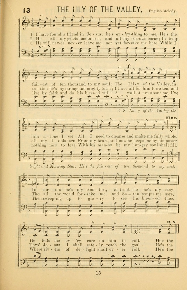 Songs of Refreshing: adapted for use in revival meetings, camp meetings, and the social services of the church. page 15