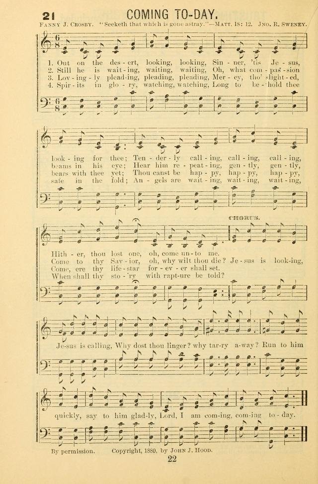 Songs of Refreshing: adapted for use in revival meetings, camp meetings, and the social services of the church. page 22