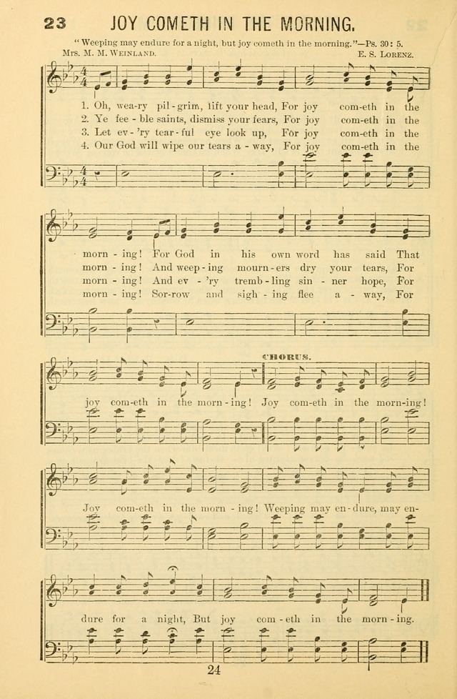Songs of Refreshing: adapted for use in revival meetings, camp meetings, and the social services of the church. page 24