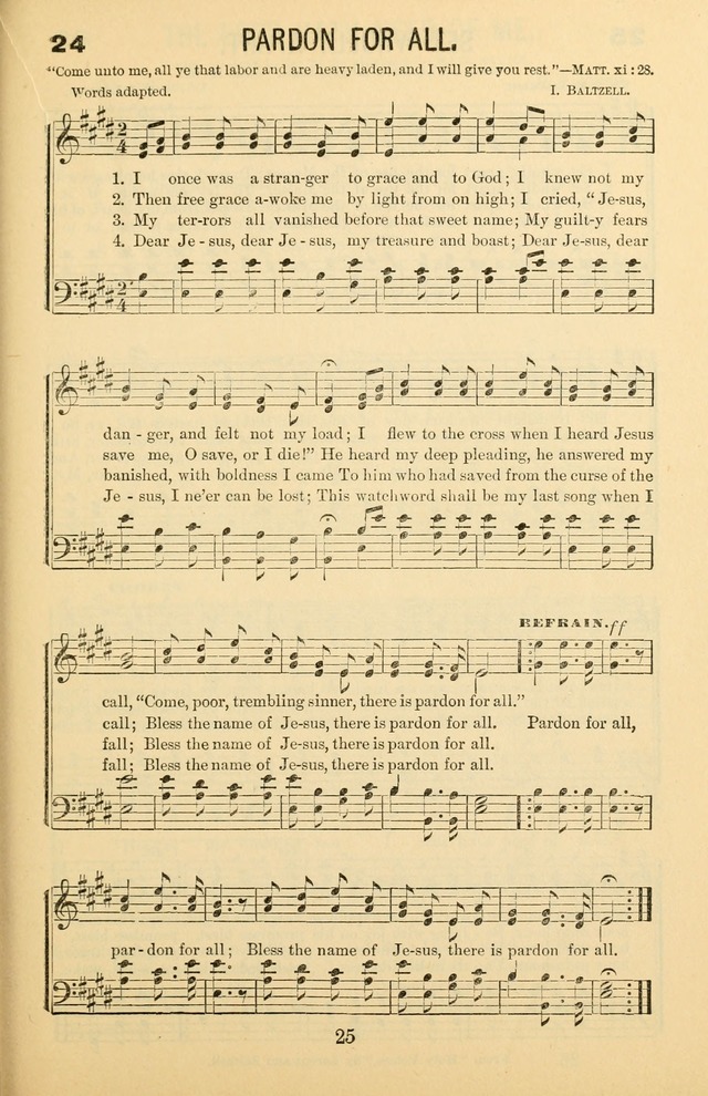 Songs of Refreshing: adapted for use in revival meetings, camp meetings, and the social services of the church. page 25