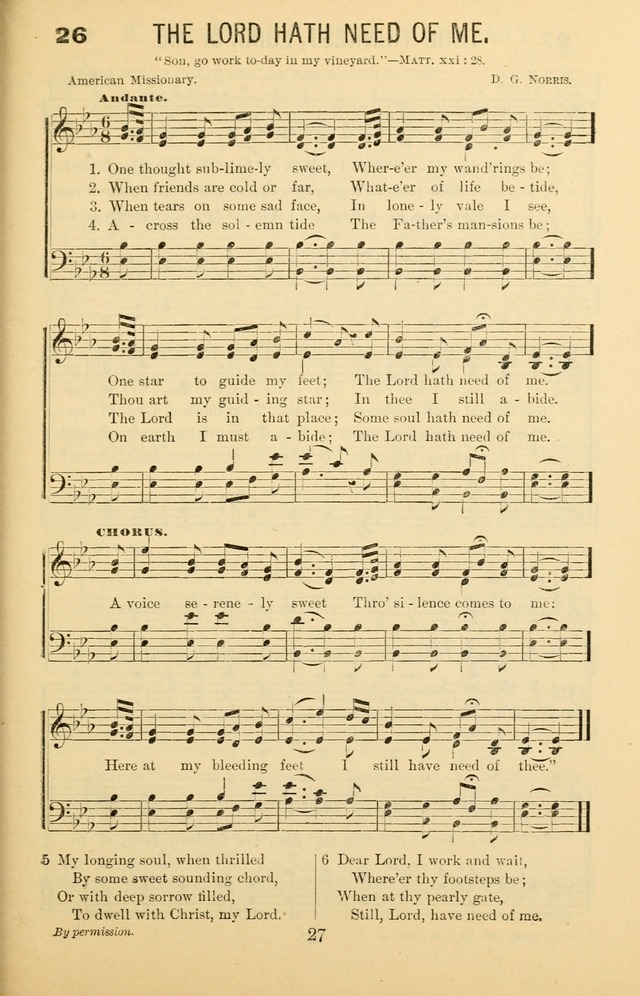 Songs of Refreshing: adapted for use in revival meetings, camp meetings, and the social services of the church. page 27