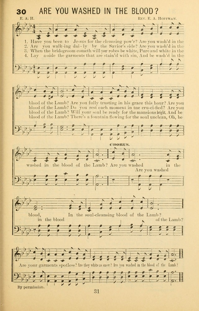 Songs of Refreshing: adapted for use in revival meetings, camp meetings, and the social services of the church. page 31