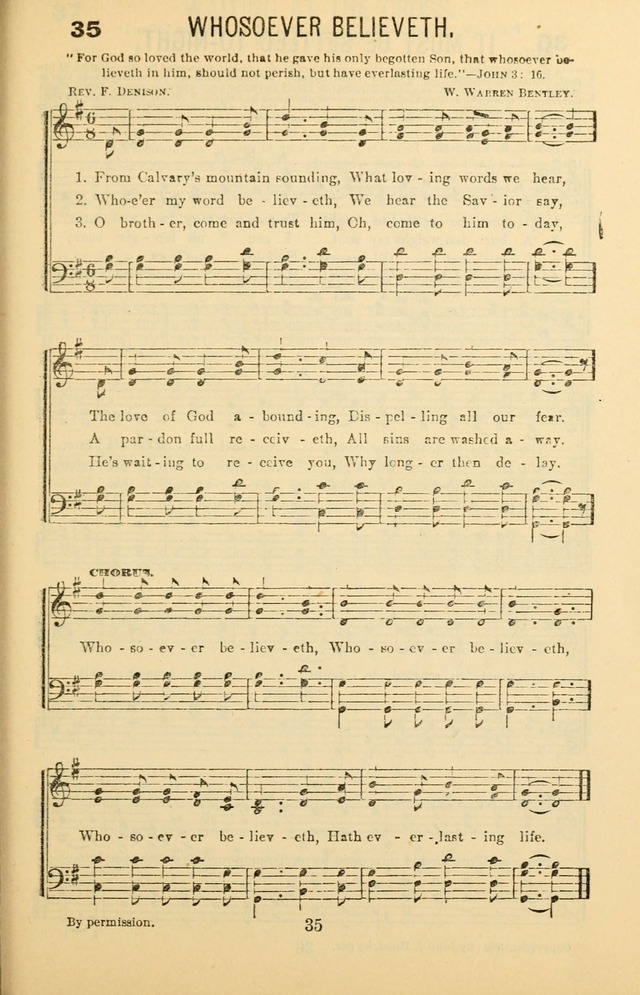 Songs of Refreshing: adapted for use in revival meetings, camp meetings, and the social services of the church. page 35