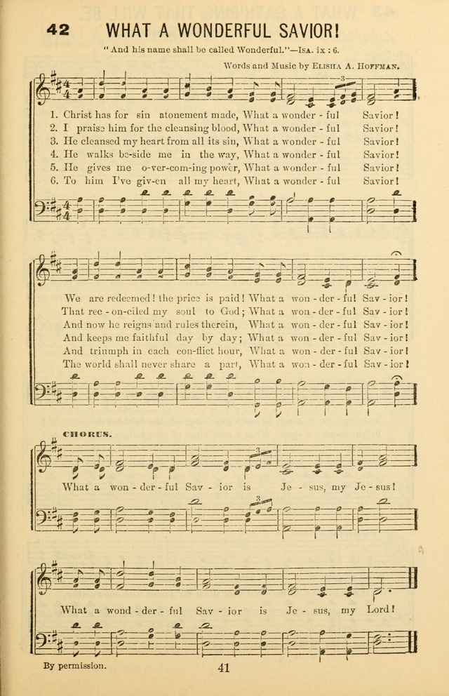 Songs of Refreshing: adapted for use in revival meetings, camp meetings, and the social services of the church. page 41