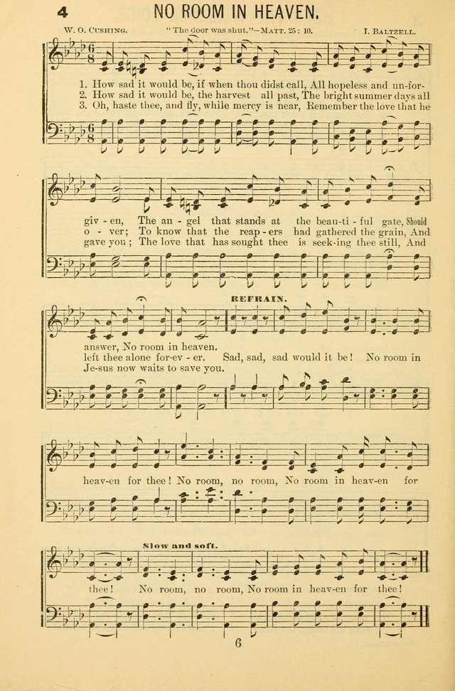 Songs of Refreshing: adapted for use in revival meetings, camp meetings, and the social services of the church. page 6