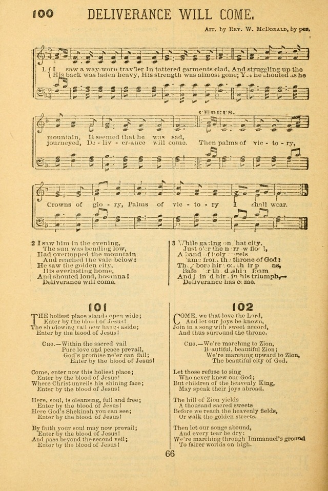 Songs of Refreshing: adapted for use in revival meetings, camp meetings, and the social services of the church. page 66