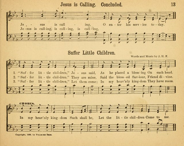 Songs of Rejoicing: a collection of new songs for the Sunday-school page 13