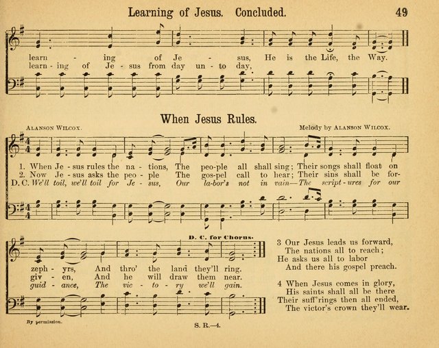 Songs of Rejoicing: a collection of new songs for the Sunday-school page 49
