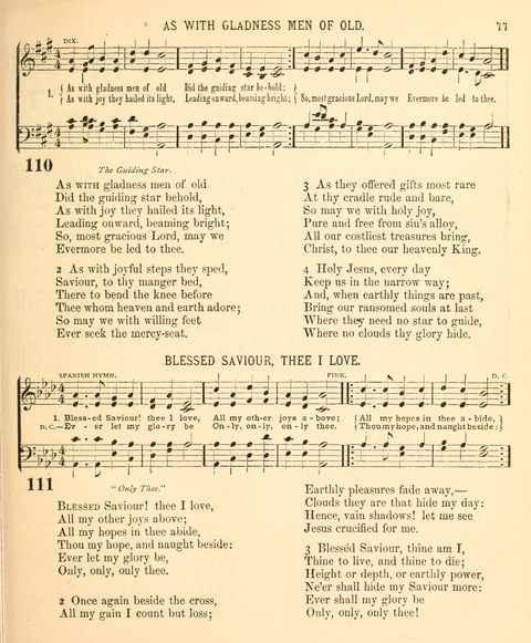 A Selection of Spiritual Songs: with music, for the Sunday-school page 75
