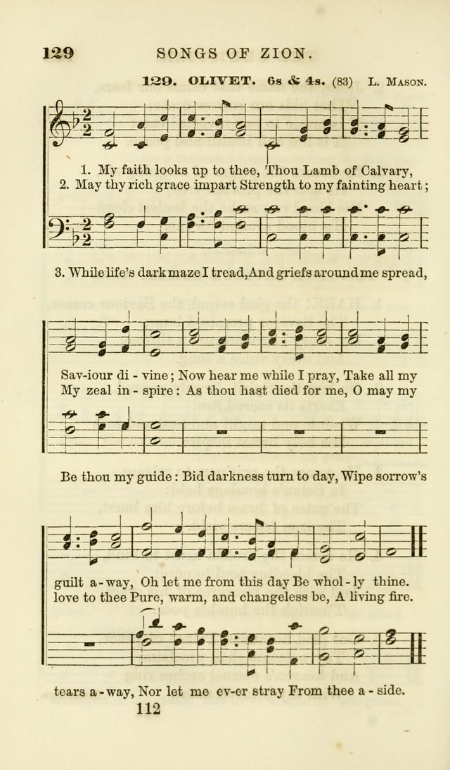Songs of Zion Enlarged: a manual of the best and most popular hymns and tunes, for social and private devotion page 119