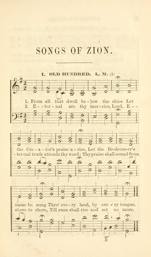 Songs of Zion Enlarged: a manual of the best and most popular hymns and tunes, for social and private devotion page 12