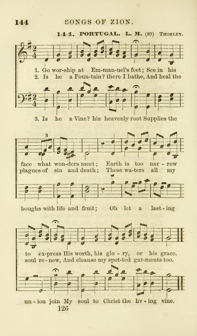 Songs of Zion Enlarged: a manual of the best and most popular hymns and tunes, for social and private devotion page 133