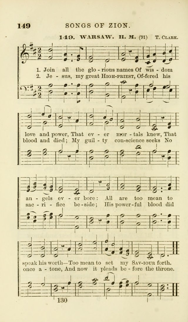 Songs of Zion Enlarged: a manual of the best and most popular hymns and tunes, for social and private devotion page 137