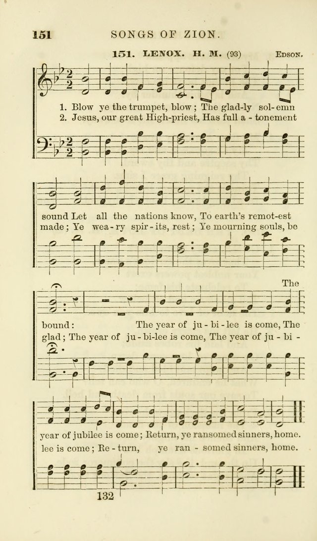 Songs of Zion Enlarged: a manual of the best and most popular hymns and tunes, for social and private devotion page 139