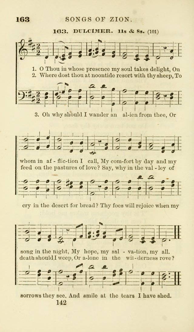 Songs of Zion Enlarged: a manual of the best and most popular hymns and tunes, for social and private devotion page 149