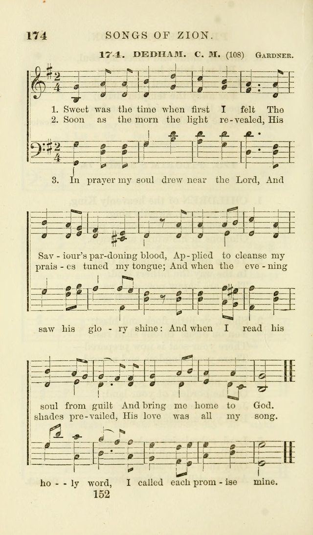 Songs of Zion Enlarged: a manual of the best and most popular hymns and tunes, for social and private devotion page 159
