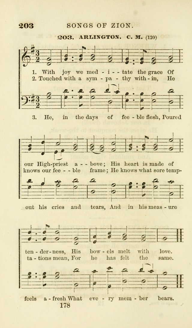 Songs of Zion Enlarged: a manual of the best and most popular hymns and tunes, for social and private devotion page 185