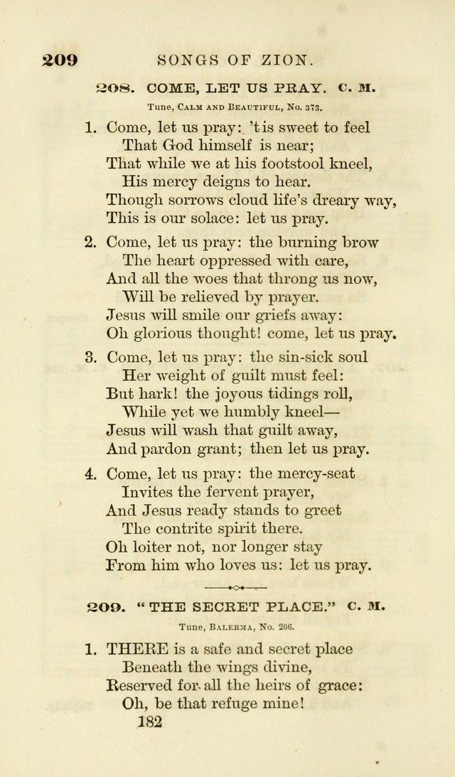 Songs of Zion Enlarged: a manual of the best and most popular hymns and tunes, for social and private devotion page 189