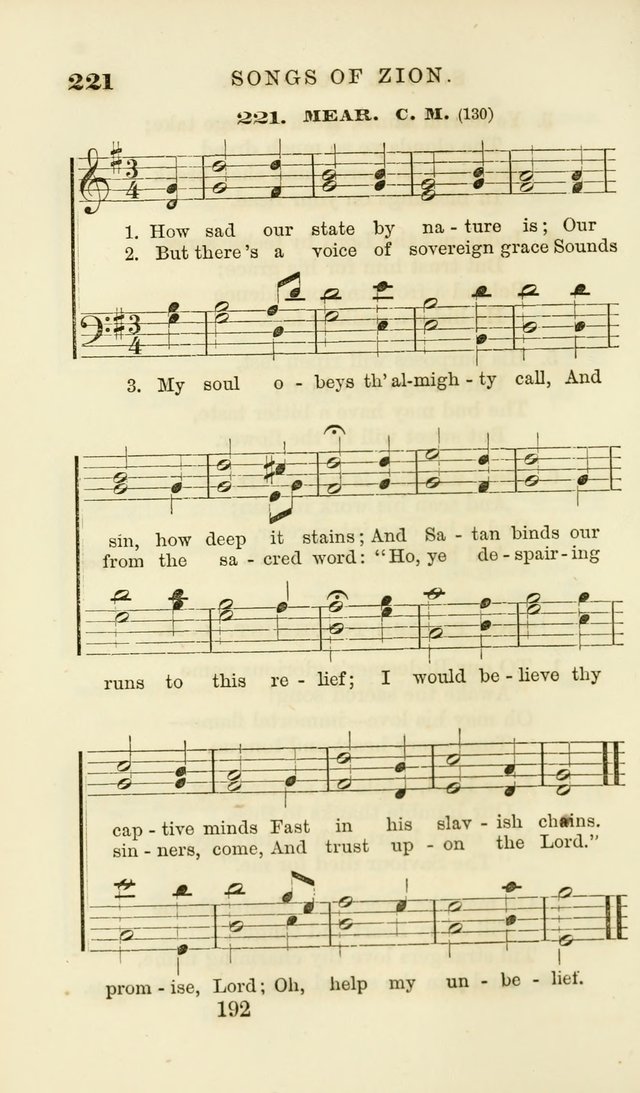 Songs of Zion Enlarged: a manual of the best and most popular hymns and tunes, for social and private devotion page 201