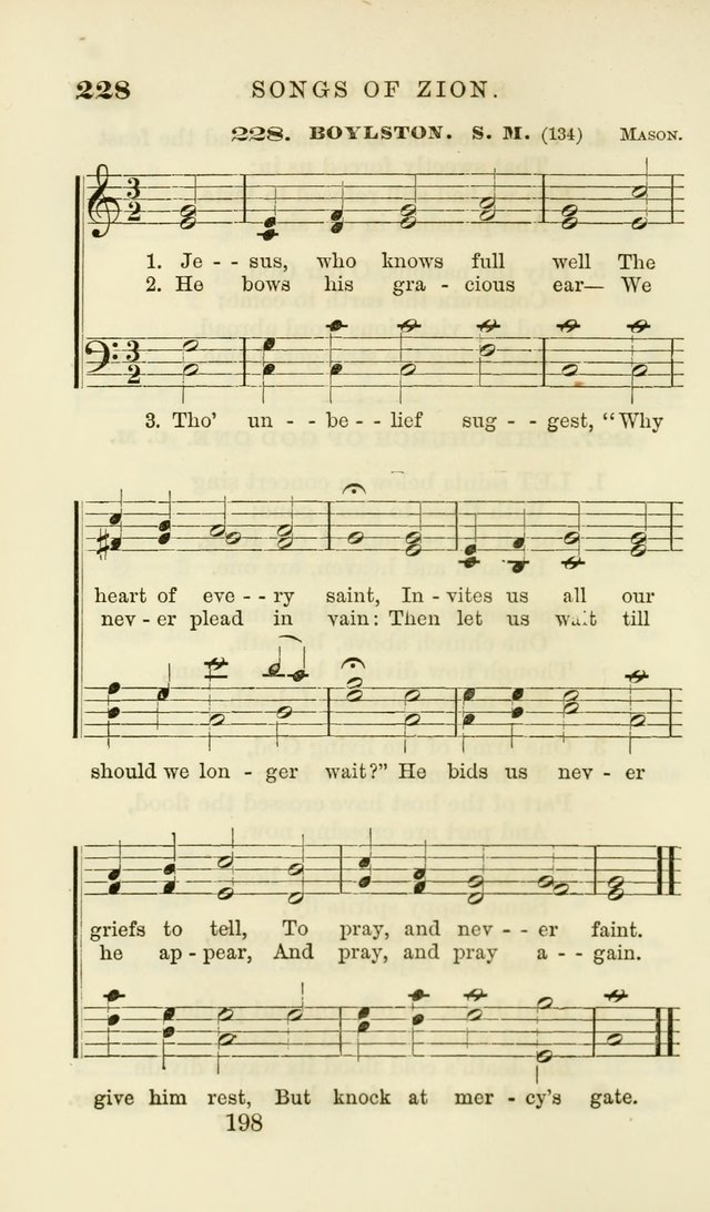 Songs of Zion Enlarged: a manual of the best and most popular hymns and tunes, for social and private devotion page 207