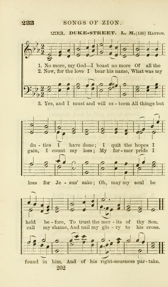 Songs of Zion Enlarged: a manual of the best and most popular hymns and tunes, for social and private devotion page 211
