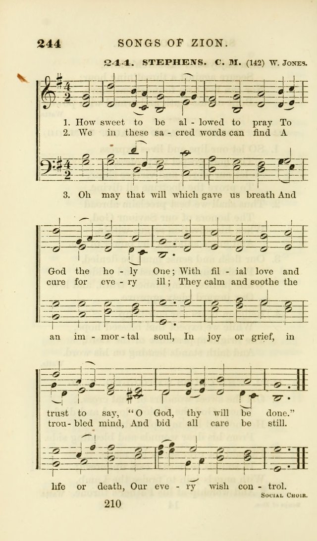 Songs of Zion Enlarged: a manual of the best and most popular hymns and tunes, for social and private devotion page 219