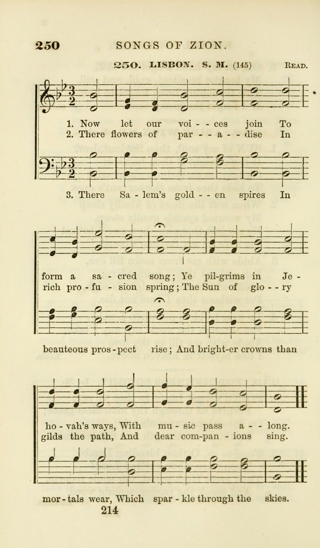Songs of Zion Enlarged: a manual of the best and most popular hymns and tunes, for social and private devotion page 223