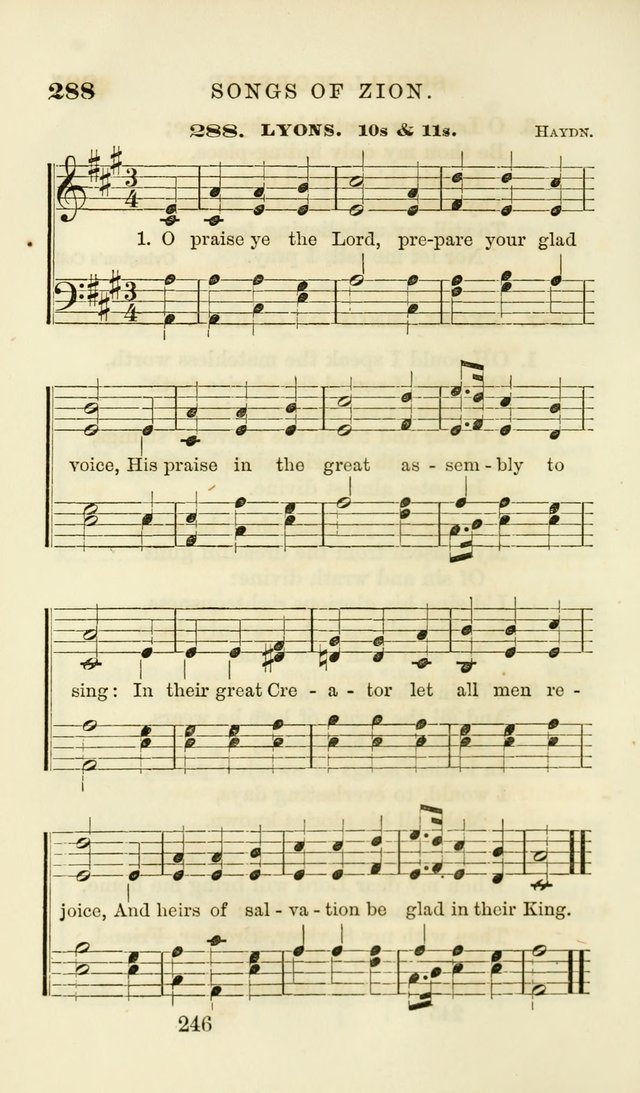 Songs of Zion Enlarged: a manual of the best and most popular hymns and tunes, for social and private devotion page 255