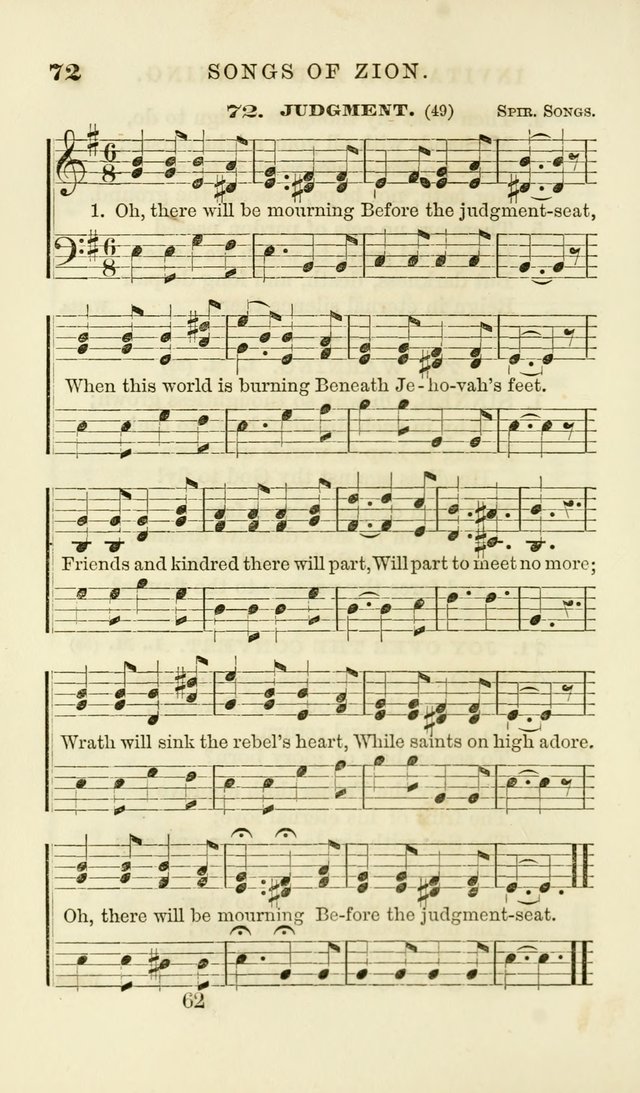 Songs of Zion Enlarged: a manual of the best and most popular hymns and tunes, for social and private devotion page 69