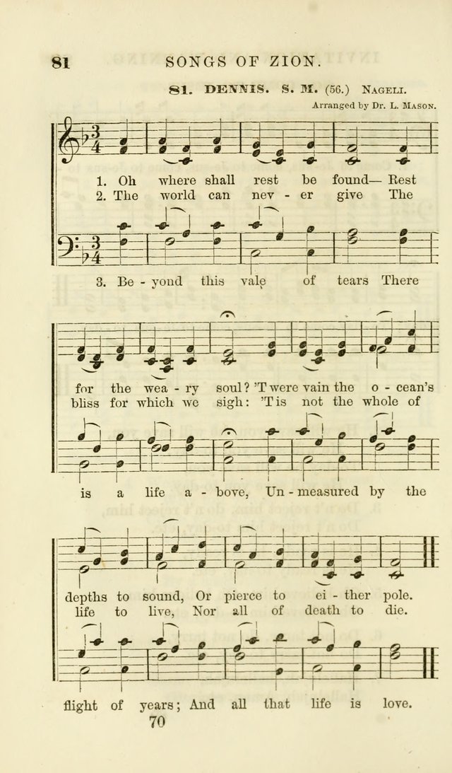 Songs of Zion Enlarged: a manual of the best and most popular hymns and tunes, for social and private devotion page 77