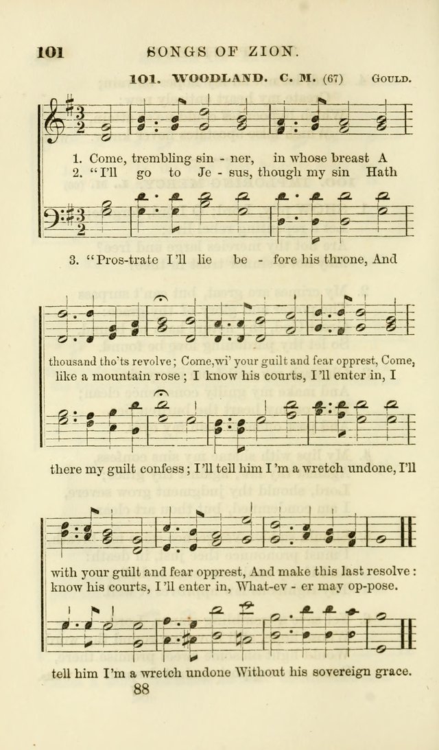 Songs of Zion Enlarged: a manual of the best and most popular hymns and tunes, for social and private devotion page 95
