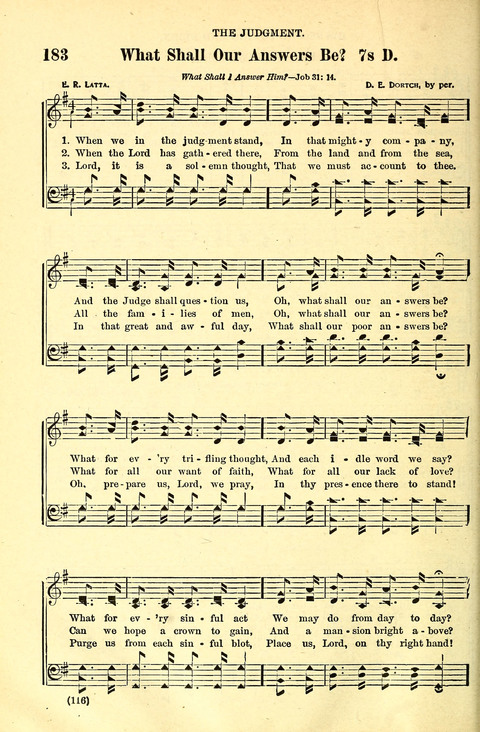 The Brethren Hymnal: A Collection of Psalms, Hymns and Spiritual Songs suited for Song Service in Christian Worship, for Church Service, Social Meetings and Sunday Schools page 112